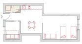 Comfortable apartment Budapest Floor plan