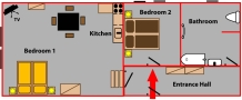 Lodging in Cesky Krumlov Floor plan