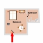 Cesky Krumlov hotel room Floor plan