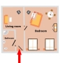 Castle apartment Cesky Krumlov Floor plan