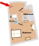 Studio in Cesky Krumlov Floor plan