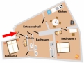 Accommodation Castle Cesky Krumlov Floor plan