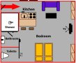 Studio Holeckova Prague 5 Floor plan