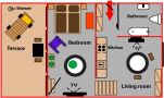 Accommodation Smichov Prague Floor plan