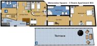 Apartment Vaclavske namesti Praha Floor plan