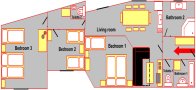 Huge apartment Wenceslas Square Floor plan