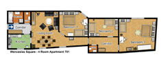 Vacation apartment Wenceslas Square Floor plan