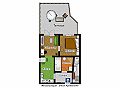 Apartment short term stay Prague Floor plan