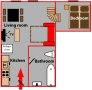 Apartment Vysehrad Prague Floor plan