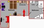 Studio Lesser Town Prague Floor plan