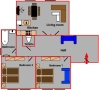 Acccommodation in Apt Prague Floor plan