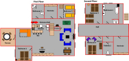 Apartment Hastalske square Prague Floor plan