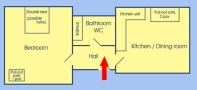 Accommodation Prague Vinohrady Floor plan