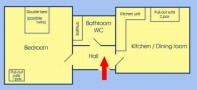 Accommodation Vinohrady Praha Floor plan