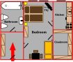 Studio Legerova Prague Floor plan