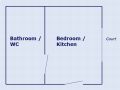 Studio 1 person Prague Floor plan