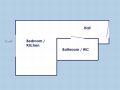 Old Town Square studio Floor plan