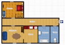 Apartment Praha Vinohrady Floor plan