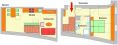 Lodging Old Town Square Floor plan