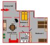 Accommodation Prague Zizkov Floor plan