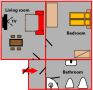 Apartment Duskova Prague Floor plan