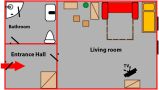 Studio Dusni in Prague Floor plan