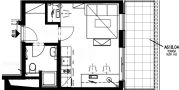 Accommodation Prague 3 Krejcarek Floor plan