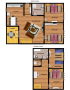 Attic apartment Olivova Prague Floor plan