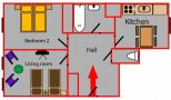 Nice apartment Prague Vinohrady Floor plan