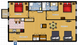 Your Apartments - Riverview Apartment 11I Floor plan