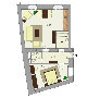 Rezidence Ostrovni - Ostrovn&iacute;-One Bedroom No.1 Floor plan