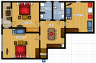 Villa Arcadia - Apartment Prague Floor plan