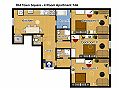 4 room apartment in Templova Floor plan