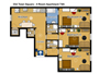 4 room apartment in Templova Floor plan