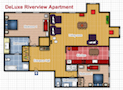 Your Apartments - Riverview Apartment 9H Floor plan