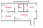 Royal Residence Center Apartment 1 - Apartment Silver  Floor plan