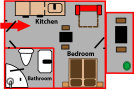 Beautiful apartment Velká Lomnica Floor plan