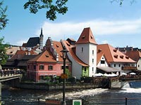 Vltava river in Cesky Krumlov