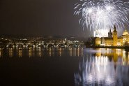 new years firework prague