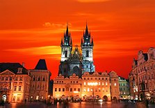 Old Town Square at night, Prague